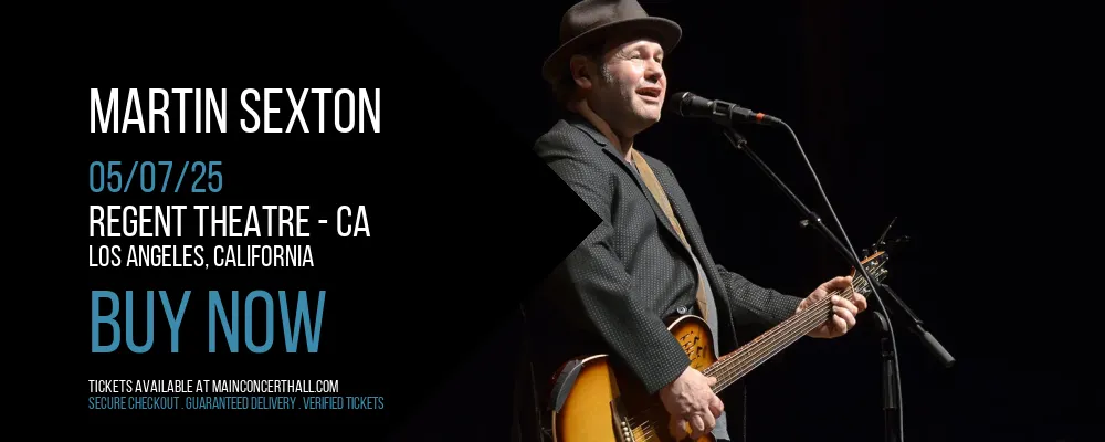 Martin Sexton at Regent Theatre - CA