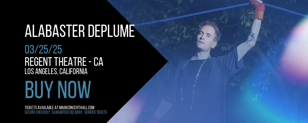 Alabaster DePlume at Regent Theatre - CA